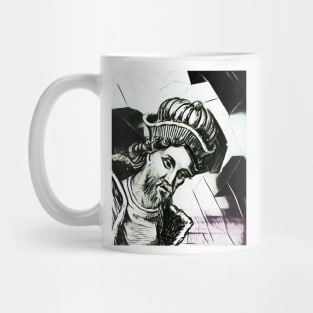 Dionysius of Halicarnassus Black And White Portrait | Dionysius of Halicarnassus Artwork 3 Mug